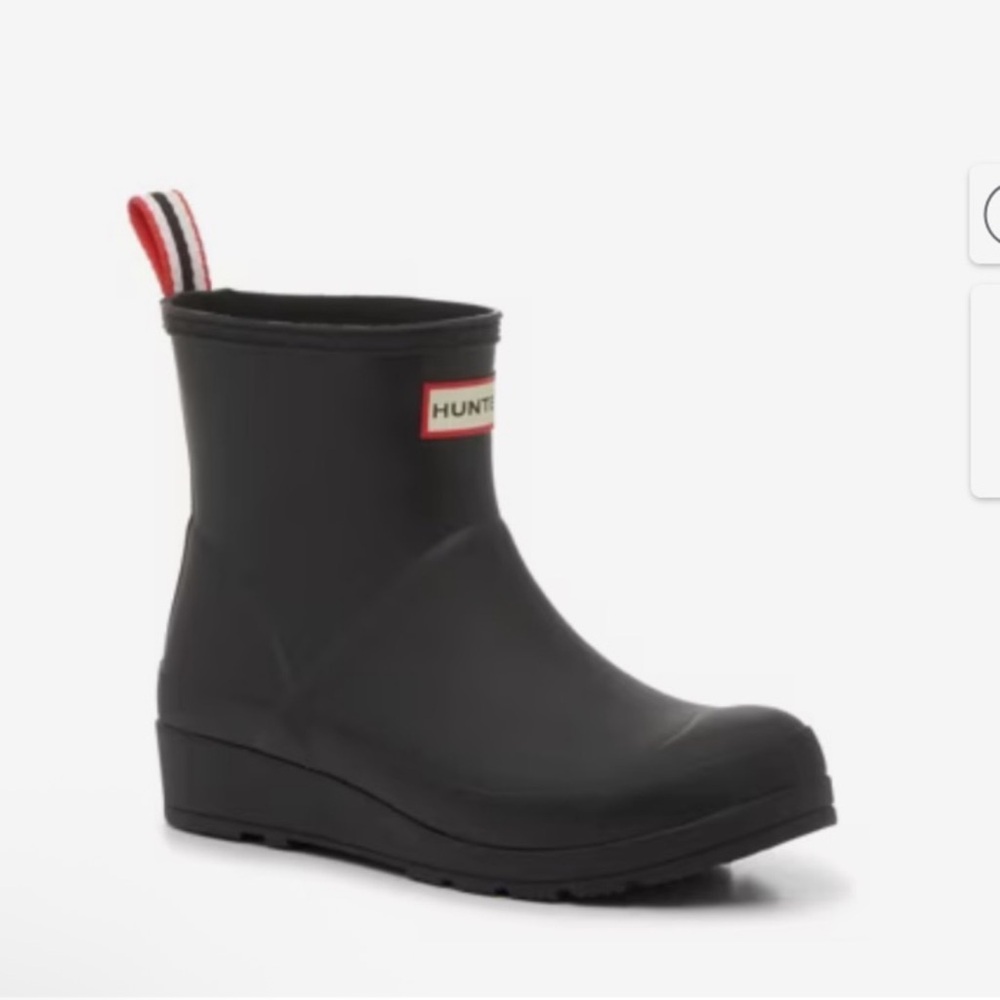 NEW HUNTER Original Play Short Rain Boot Black Size 8